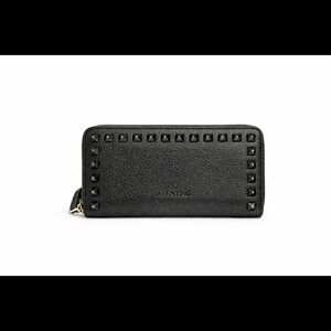 Valentino Black Studded Wallet